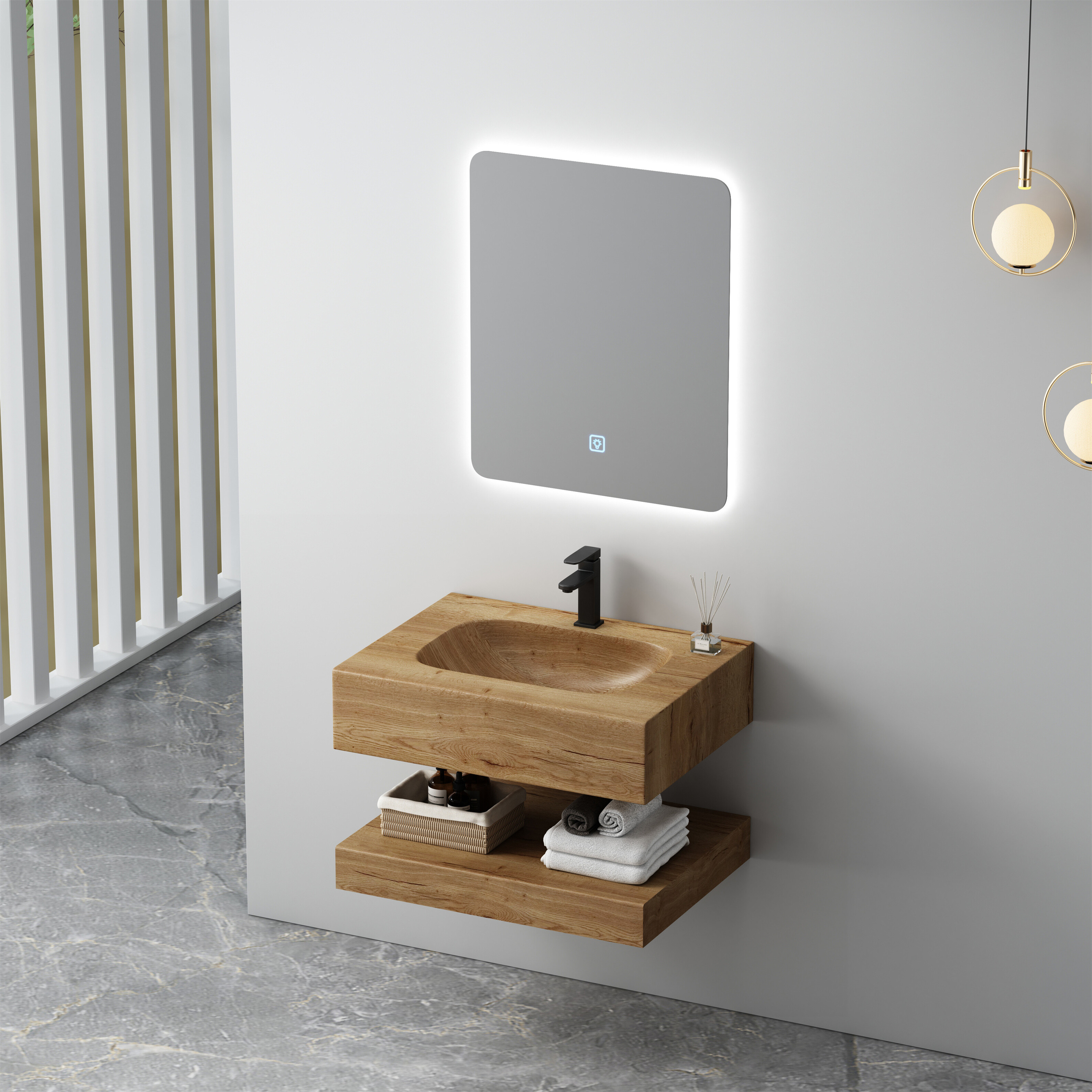 Vanity Series 1 – Corian SPP+PVC Bathroom Cabinet