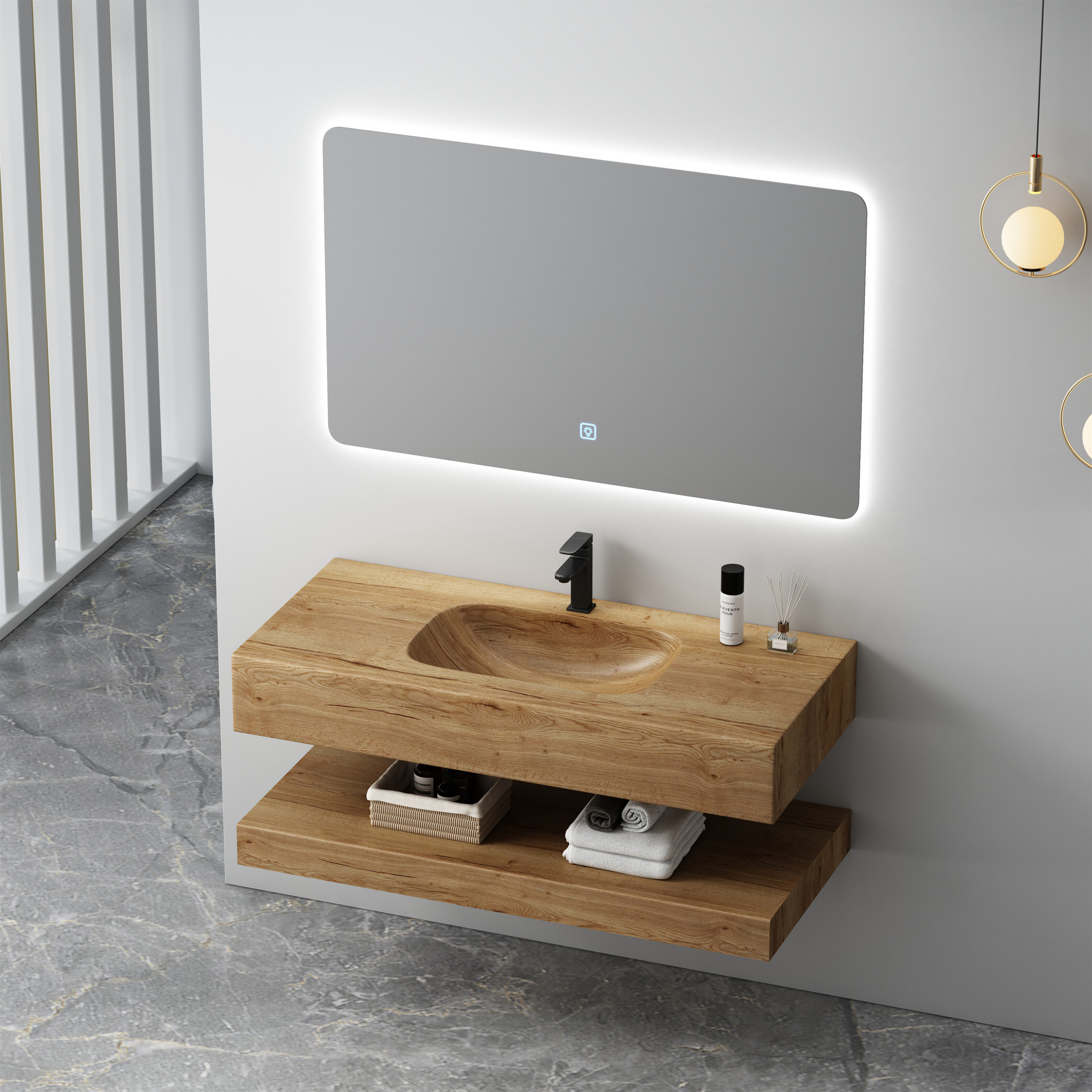 Vanity Series 1 – Corian SPP+PVC Bathroom Cabinet image 3