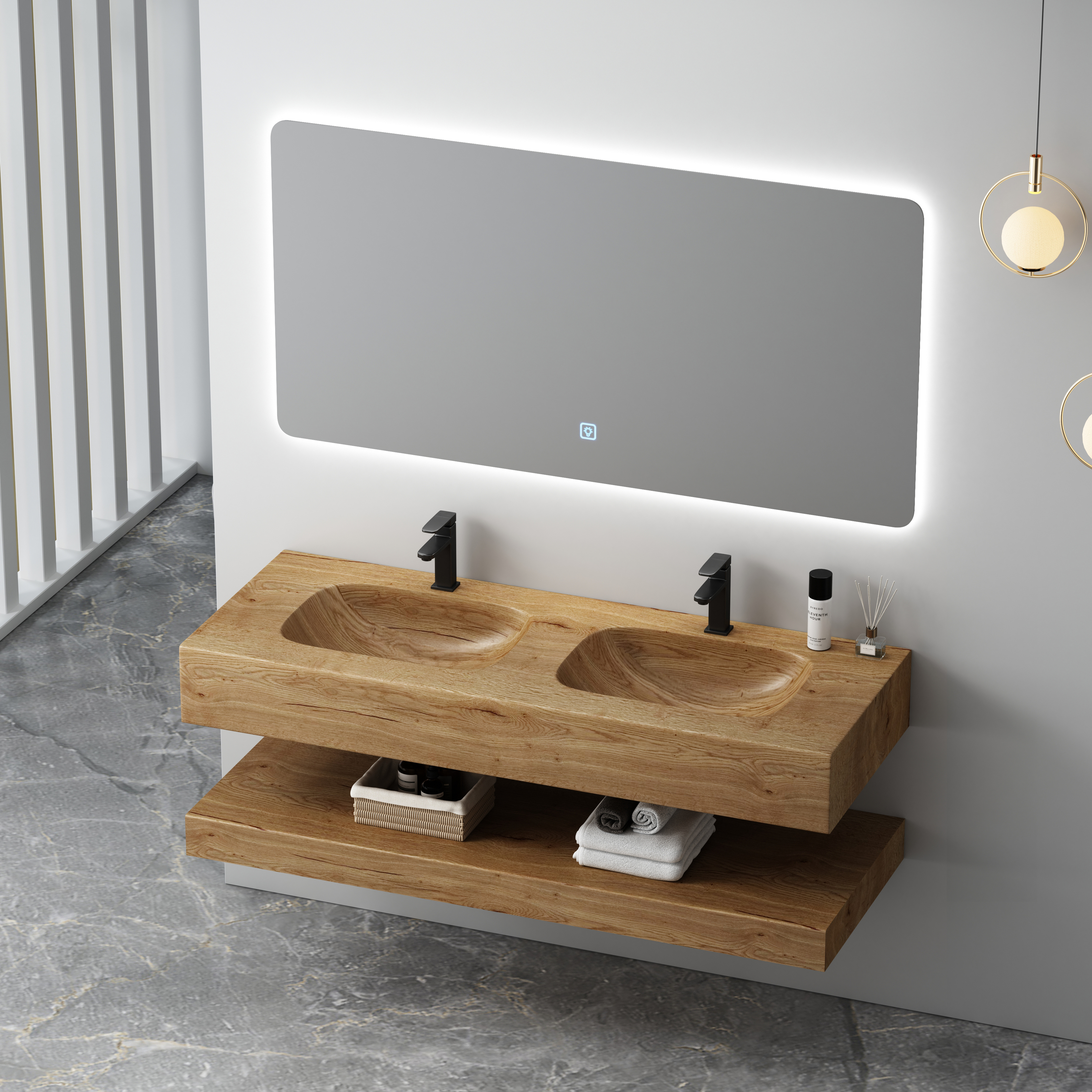 Vanity Series 1 – Corian SPP+PVC Bathroom Cabinet image 4