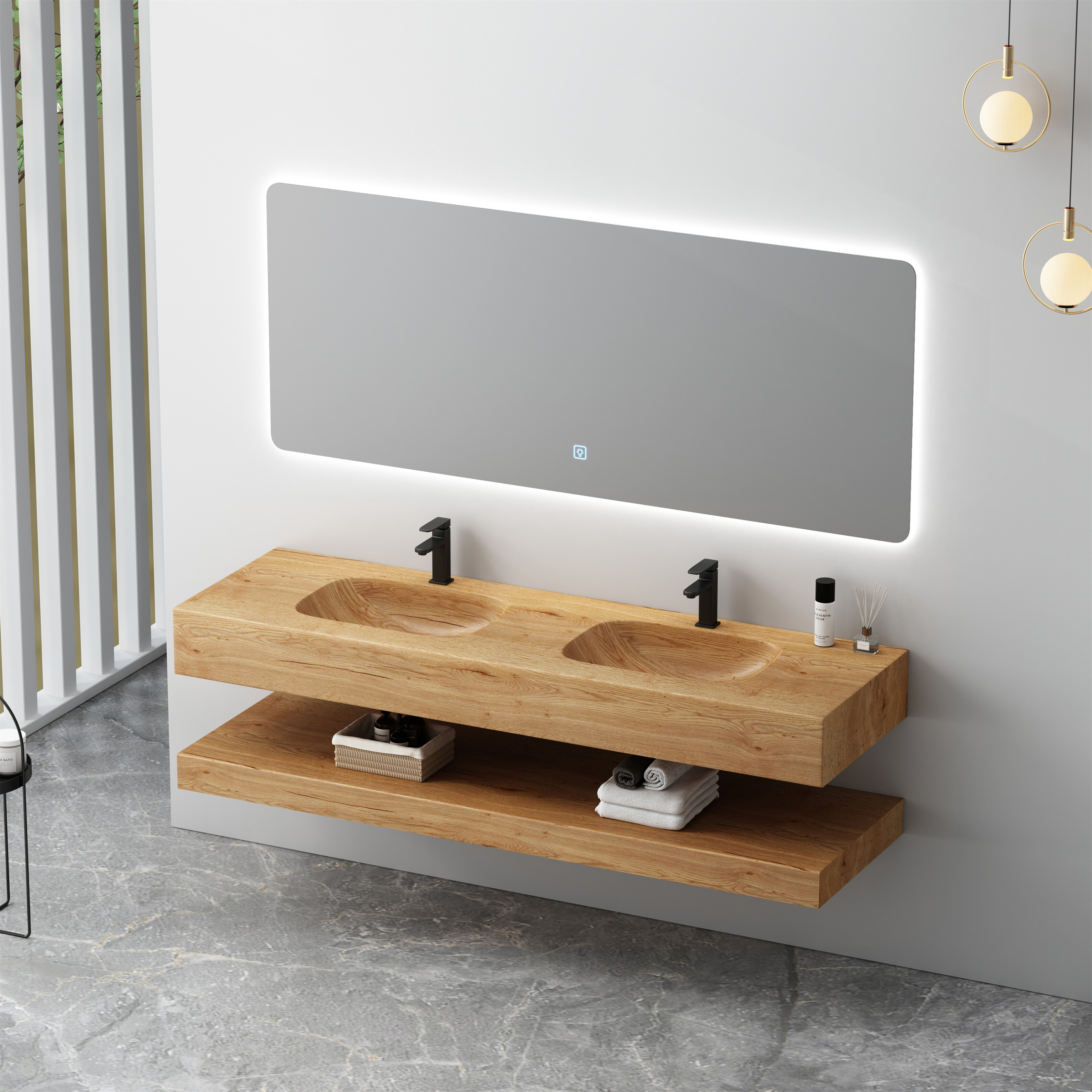Vanity Series 1 – Corian SPP+PVC Bathroom Cabinet image 5
